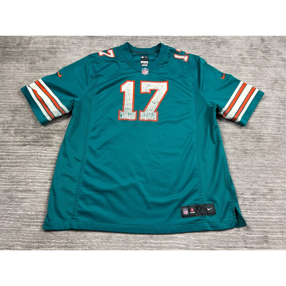 Nike Jersey Mens XXL Aqua Ryan Tannehill Miami Dolphins 17 On Field Football